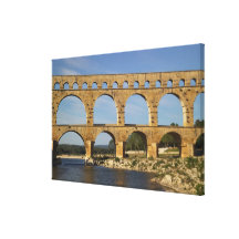 Pont du le Gard, le Gard, Languedoc-Roussillon, Fr Impression Sur Toile
