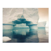 Pont en glace, carte postale