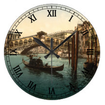 Pont I, Venise, Italie de Rialto Horloge Murale