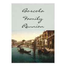 Pont I, Venise, Italie de Rialto Invitations Personnalisées
