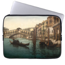 Pont I, Venise, Italie de Rialto Housses Ordinateur