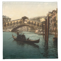 Pont I, Venise, Italie de Rialto Serviette En Tissu