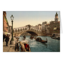 Pont II, Venise, Italie de Rialto Cartes De Vœux