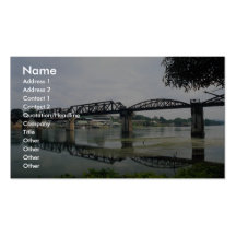 Pont sur la rivière Kwai, Kanchanaburi, Thaïlande Cartes De Visite Professionnelles
