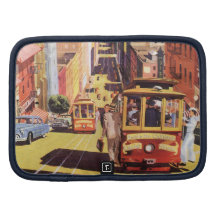 Pont vintage de baie de funiculaire de San Francis Agendas Folio