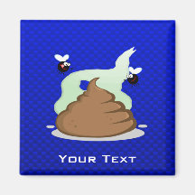 Poo Stinky ; Bleu Magnets