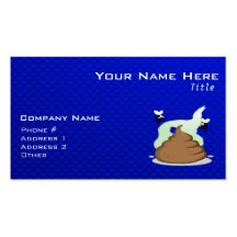 Poo Stinky ; Bleu Modèles De Cartes De Visite