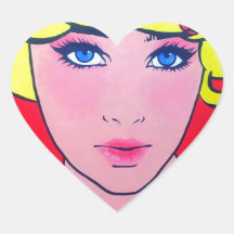 POP art Bérénice Autocollants