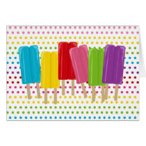 Popsicles et cartes pour notes de pois cartes