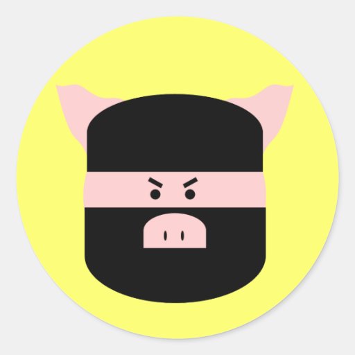 Porc de Ninja ! Adhésif
