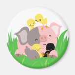 Porc de Pâques et aimant de poussins magnets