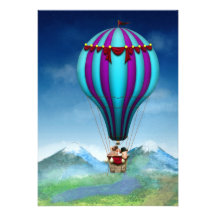 Porc de vol - ballon - et loin faire-part