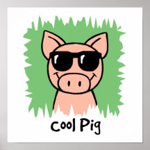 Porc frais affiche