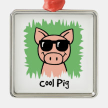 Porc frais décorations de noël