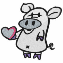 Porc mignon de coeur de Valentine de poche