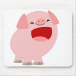 Porc mignon Mousepad de chant de bande dessinée tapis de souris