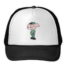 porc militaire de camo casquettes de camionneur