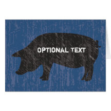 Porc noir rustique cartes