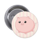 Porc rose potelé mignon de Kawaii Badges