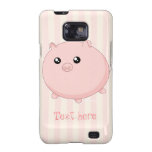 Porc rose potelé mignon de Kawaii Coque Galaxy S2