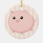 Porc rose potelé mignon de Kawaii Ornements