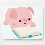 Porcelet mignon Mousepad de lecture de bande dessi tapis de souris