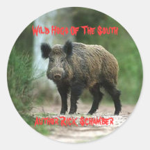 Porcs sauvages des sud, auteur R… Autocollants