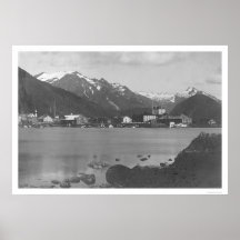 Port Alaska 1908 de Sitka Affiche