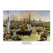 Port de Bordeaux par Manet Edouard Cartes Postales