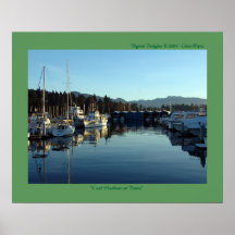 Port de charbon à l'aube affiches
