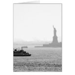 Port de New York City - statue de la liberté Cartes De Vœux