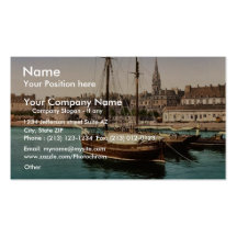 Port et voie de base, St Malo, cru Pho de la Franc Cartes De Visite Personnelles