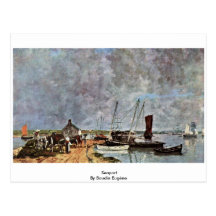 Port maritime par Boudin Eugène Carte Postale