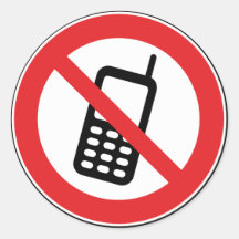 Portable de téléphones n'a pas permis des autocoll