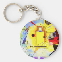 Porte - clé bleu rouge jaune de Kandinsky Porte-clefs
