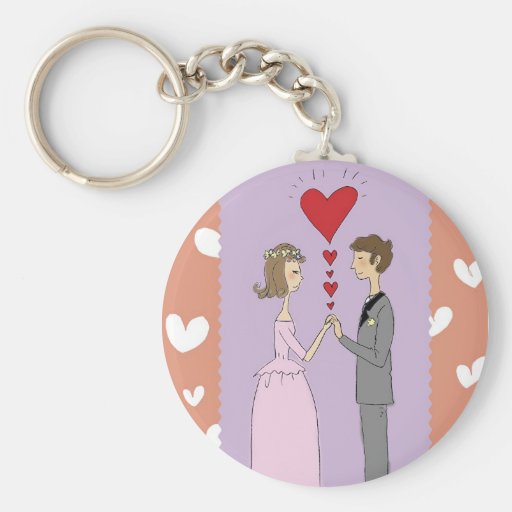 Porte - clé de couples de mariage porte-clefs