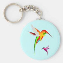 Porte - clé de maman et de bébé de colibri porte-clef