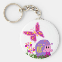 Porte - clé de papillon de l'escargot n porte-clé