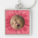 Porte - clé de photo de bébé de marguerite de Gerb Porte-clés
