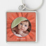 Porte - clé de photo de bébé de marguerite de Gerb Porte-clés
