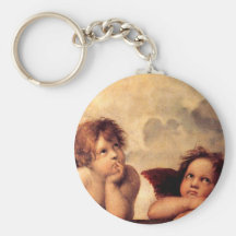 Porte - clé de Sistine Madonna d'anges de Raphael Porte-clés