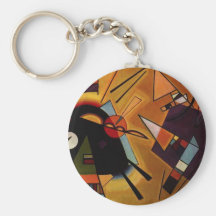 Porte - clé noir et violet de Kandinsky Porte-clef