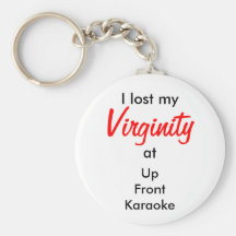 Porte - clé perdu de virginité de karaoke franc porte-clef