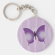 Porte - clé pourpre de papillon porte-clefs