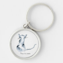 Porte clef chaquarelle porte-clefs