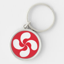 Porte Clés Croix Basque "Lauburu" Porte-clefs