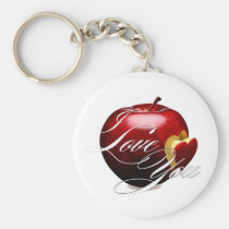 Porte-clés Love Apple porte-clés