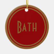Porte de Bath d'art déco ornements