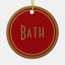 Porte de Bath d'art déco Ornement