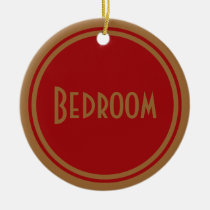Porte de chambre à coucher d'art déco ornements